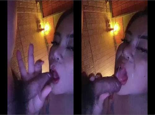 Saya baru saja menghisap penis saya dan saya sudah ejakulasi di wajah Anda